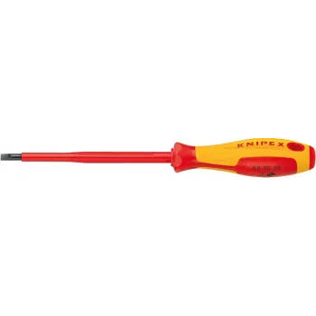 Knipex VDE atsuktuvas plyšinis, ašmenų plotis 5,5 mm, ašmenų ilgis 125 mm, DIN EN 60900 (98 20 55)