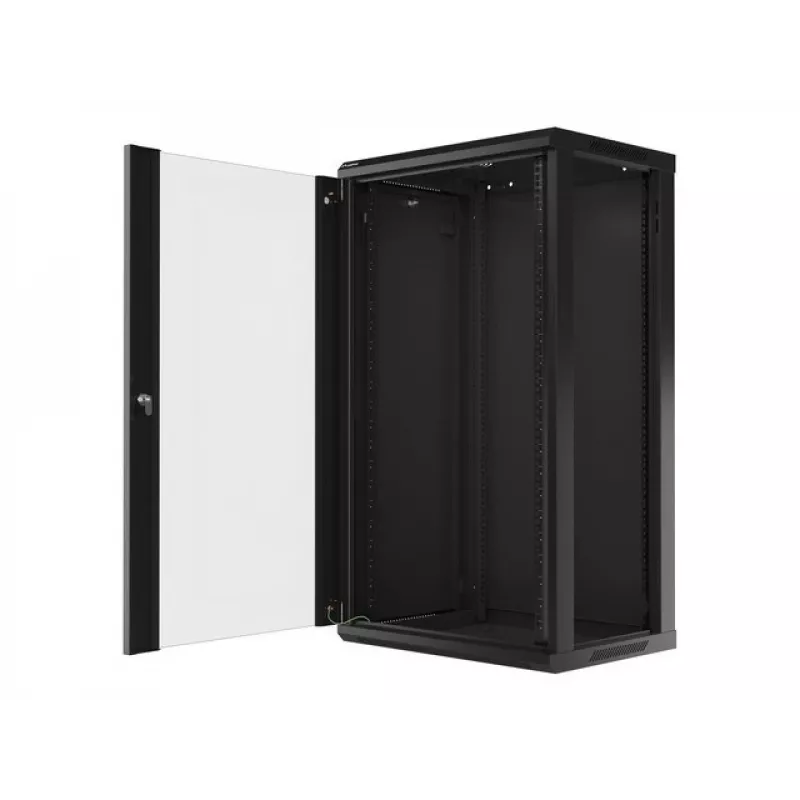 Sieninis tinklo stovas LANBERG WF01-6422-10B, 22U, 19 col., 600x450x1085 mm, plieninis, juodas