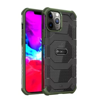 Apsauginis smūgiams atsparus dėklas Devia Vanguard iPhone 12 mini, žalias