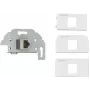Kindermann 7456-423 Cat-6/6A (RJ45) jungiamoji plokštelė Sch./Klemmt., balta RAL 9010 (7456000423)