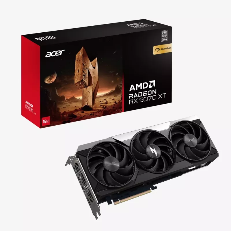 Acer Nitro Radeon RX 9070 OC 16GB GDDR6 vaizdo plokštė
