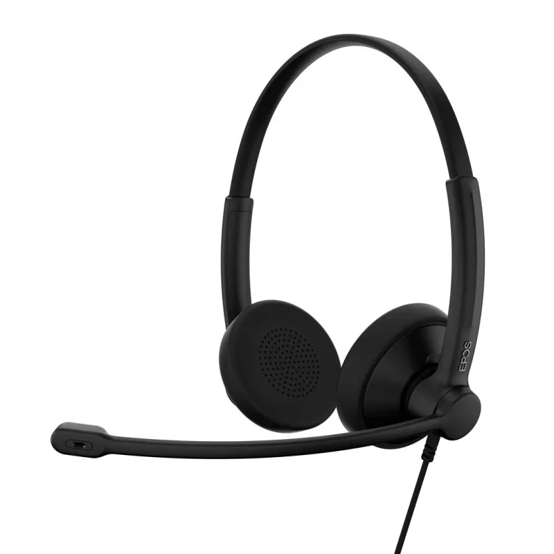 Ausinės EPOS IMPACT 100 UC Stereo USB-C+A laidinės lengvos patogios