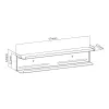 Maclean MC-904 2 viename lentyna ant sienos ar TV nugarėlės, max 2 kg