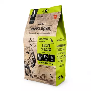 Wiejska Zagroda antiena su kriauše – sausas šunų ėdalas M, 2 kg