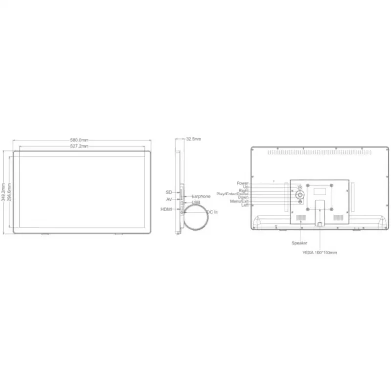 Braun DigiFrame 240 Business Line 60.96 cm (24 coliai)