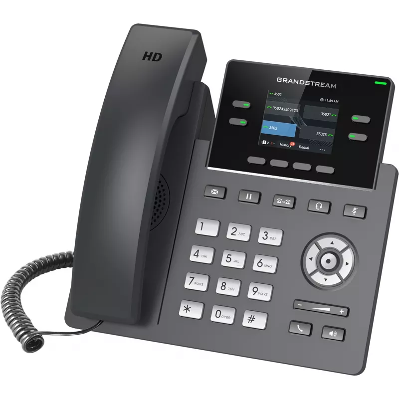 IP telefonas Grandstream Networks GRP2612W juodas