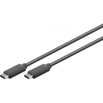 USB-C laidas S/CONN 77140-1.5 USB 3.2 Gen 1 1,5 m juodas
