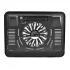 Aušinimo padėklas MEDIA-TECH MT2660 – USB nešiojamojo kompiuterio aušintuvas, 1 ventiliatorius 13,5 cm, 20 CFM, 1000 RPM, 330×250×40 mm, 327 g, foninis apšvietimas