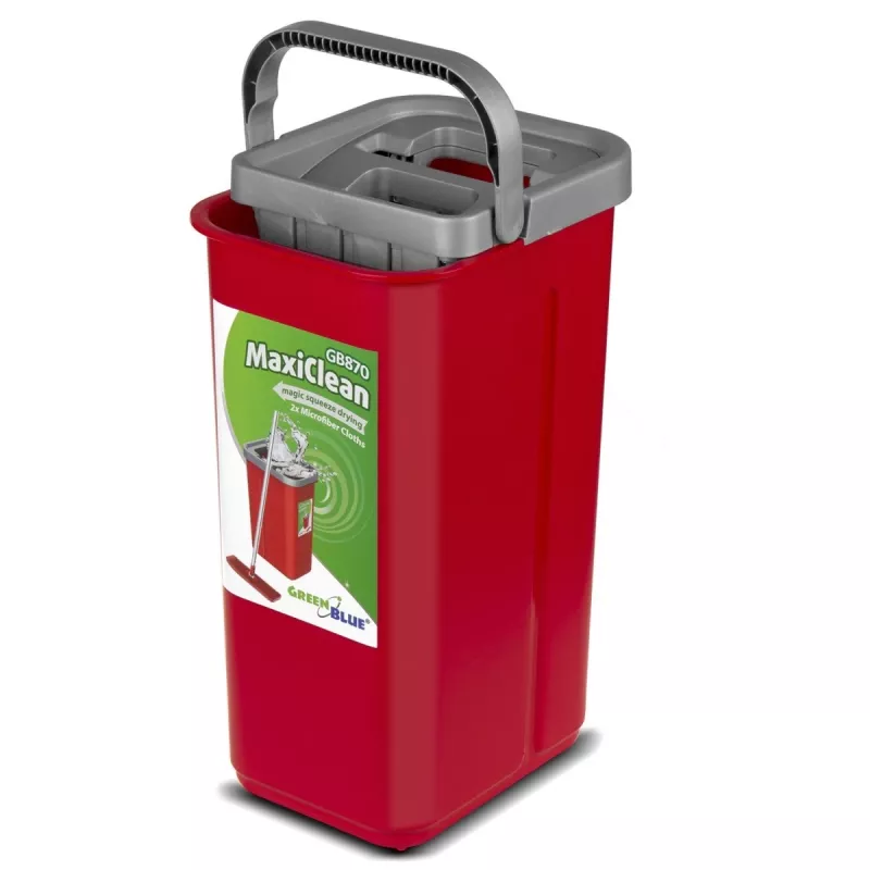 Grindų valymo rinkinys GB870 MaxiClean su 2 viename kibiru 5,7 l ir 360° besisukančia galvute