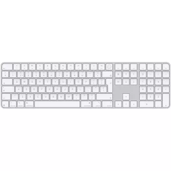 APPLE Magic Keyboard su Touch ID ir skaitmenine klaviatūra, skirta Mac kompiuteriams su Apple siliciu – olandiškas išdėstymas – balti klavišai