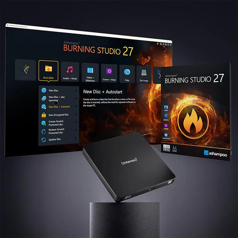 Išorinis DVD RW USB 3.2 juodas 5401400 Intenso