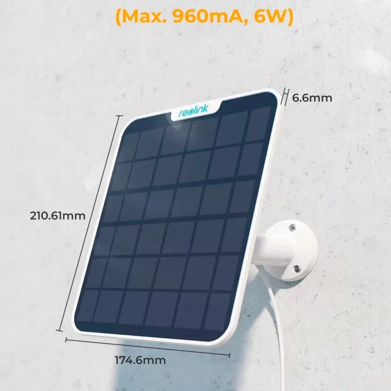 Reolink Solar Panel 2 6W USB Type-C IP65 saulės baterija belaidėms kameroms