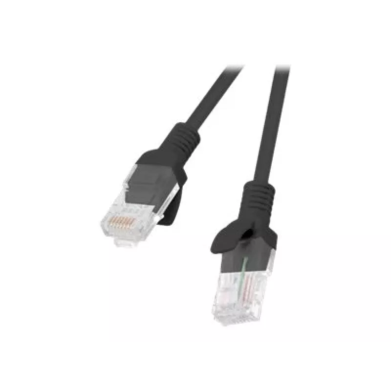 Tinklo kabelis LANBERG PCU5-10CC-0500-BK Cat5e U/UTP RJ-45 – 5 m, juodas, CCA laidininkas