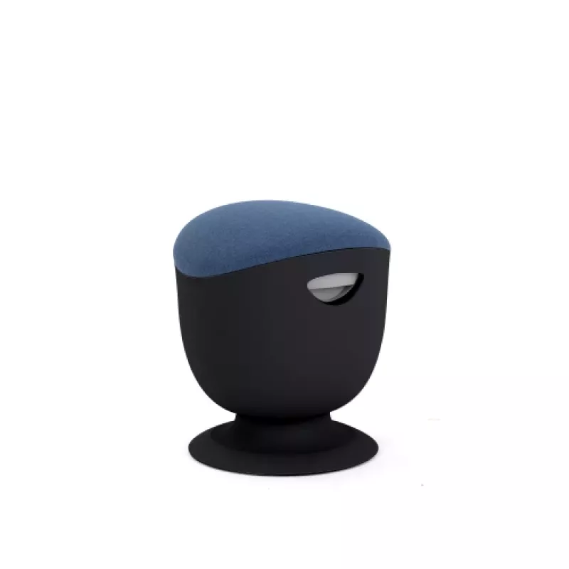 Ergonomiškas balansinis suoliukas Up Up Seul Black, D47 Blue audinys