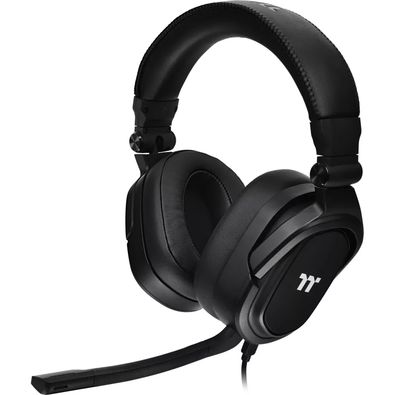 Ausinės Tt eSPORTS Argent H5 – Uždedamos ant ausų – Laidinės – 3,5 mm kištukas – Juodos (GHT-THF-ANECBK-30)