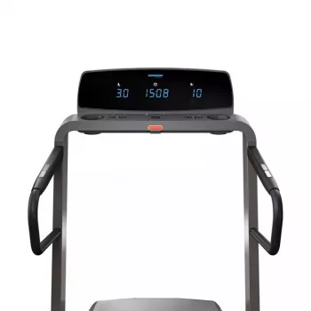 Sulankstomas elektrinis bėgimo takelis Horizon Fitness Omega Z-02 — 140×53 cm diržas, 20 km/h maks., 159 kg talpa, grafito spalva