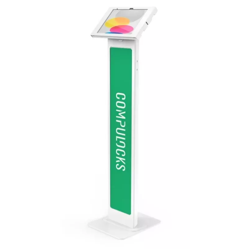 Compulocks iPad 10,9 colio 10-osios kartos Swell Enclosure Floor Stand baltas