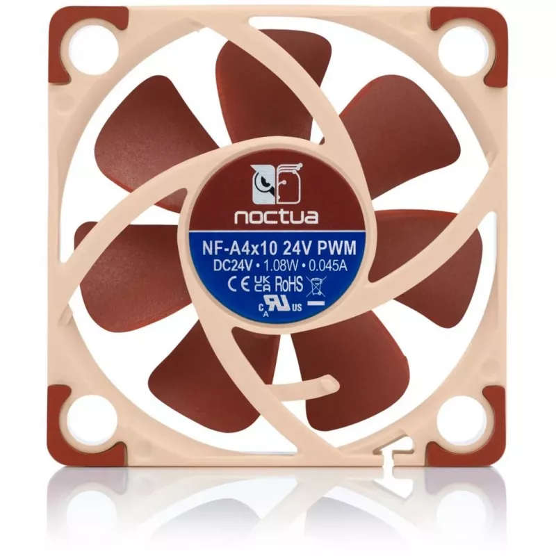 Ventiliatorius Noctua NF-A4X10 24V PWM 4 cm Smėlio Ruda 5000 RPM 8.9 m³/h