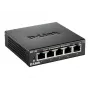 D-Link DES-105 nevaldomas L2 jungiklis, 5 prievadai, metalinis korpusas