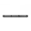 Patch panel 1U LANBERG PPS6-1024-B, 24 prievadai Cat6, metalinis, juodas, 442×114.5×44.5 mm