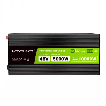 LCD keitiklis 48V 5000W/10000W gryno sinuso su ekranu