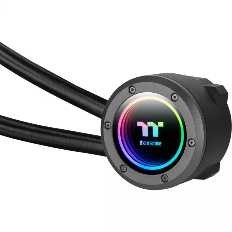 Thermaltake TH420 V2 ARGB procesoriaus skysčio aušintuvas 14 cm juodas 1 vnt.