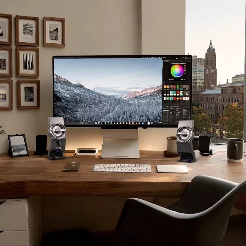 Audiocore AC805 Stereo garsiakalbiai 2.0 kompiuteriui 6W juodi