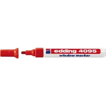 Markeris Edding 4095 raudonas 10 vnt.