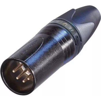 Neutrik XLR jungties kištukas, tiesus, 5 polių, juodas NC5MXX-B (1 vnt.)