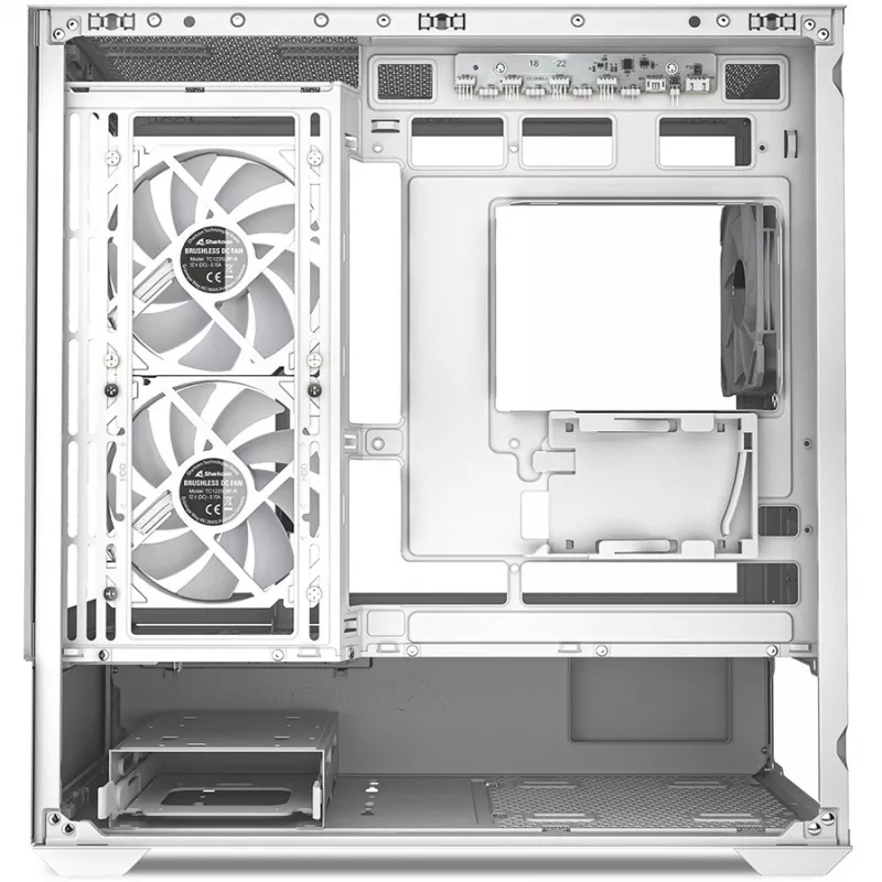 PC korpusas Sharkoon MK6 RGB Midi Tower baltas
