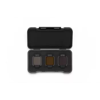 Neutralaus tankio filtrų rinkinys DJI Flip ND16 / ND64 / ND256 — trijų dalių komplektas suderinamiems DJI dronams