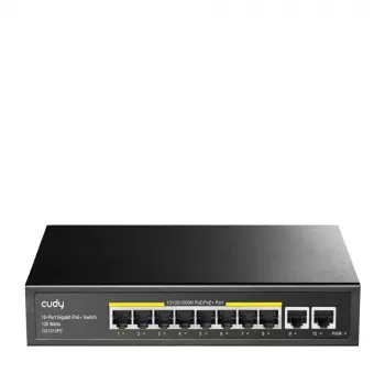 Cudy GS1010PE tinklo jungiklis Gigabit Ethernet 10 prievadų PoE juodas