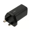 iBOX C-65 Black, universalus 65W GaN įkroviklis su UK kištuku