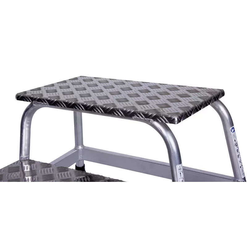 Kopėtėlė Krause 805027, aliumininė, 2 pakopos, max apkrova 150 kg, 680 mm ilgis, 41 cm aukštis