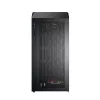 Montech X5M (B) juodas Micro Tower kompiuterio korpusas – Micro-ATX/Mini-ITX, 3x120mm priekyje, 1x120mm gale, palaiko ATX maitinimo šaltinį, 2x3,5 colio + 4x2,5 colio diskų vietos