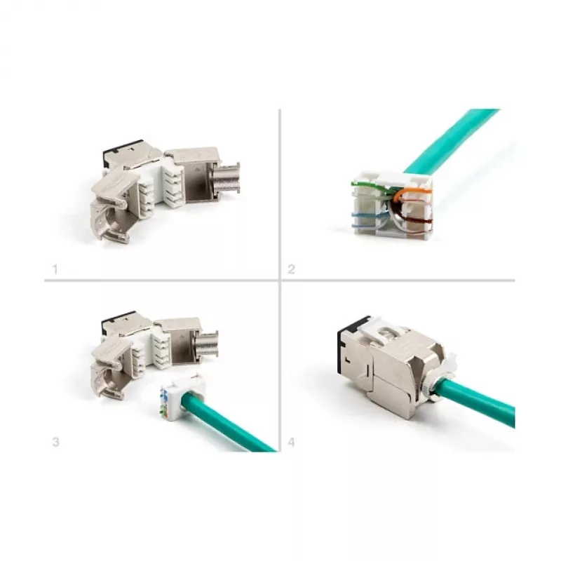 DeLOCK 88118 keystone modulis plokščias juodas RJ-45 10 vnt.