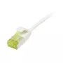 Patch Laidas RJ45, CAT6A 500MHz, 7,5m, Baltas, U/FTP, plonas apvalus d=3,8mm, TPE/LSZH (Superflex), AWG32, su Cat.7 žaliava, Synergy 21 (S217328V3)