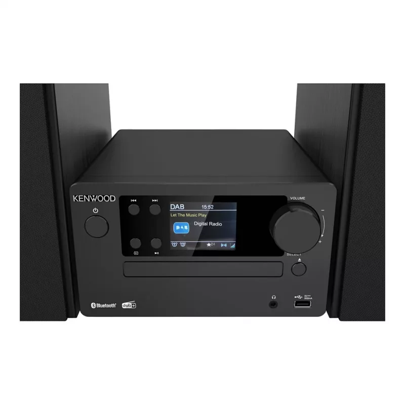 Kenwood M-725DAB-B namų garso mikro sistema, 25 W, juoda (M725DABB)