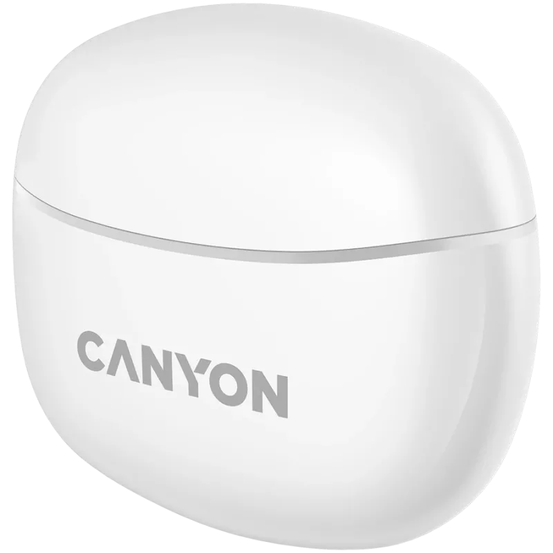 Canyon TWS-5 belaidės ausinės su mikrofonu, BT 5.3, 20Hz-20kHz, 40mAh*2+500mAh, USB-C