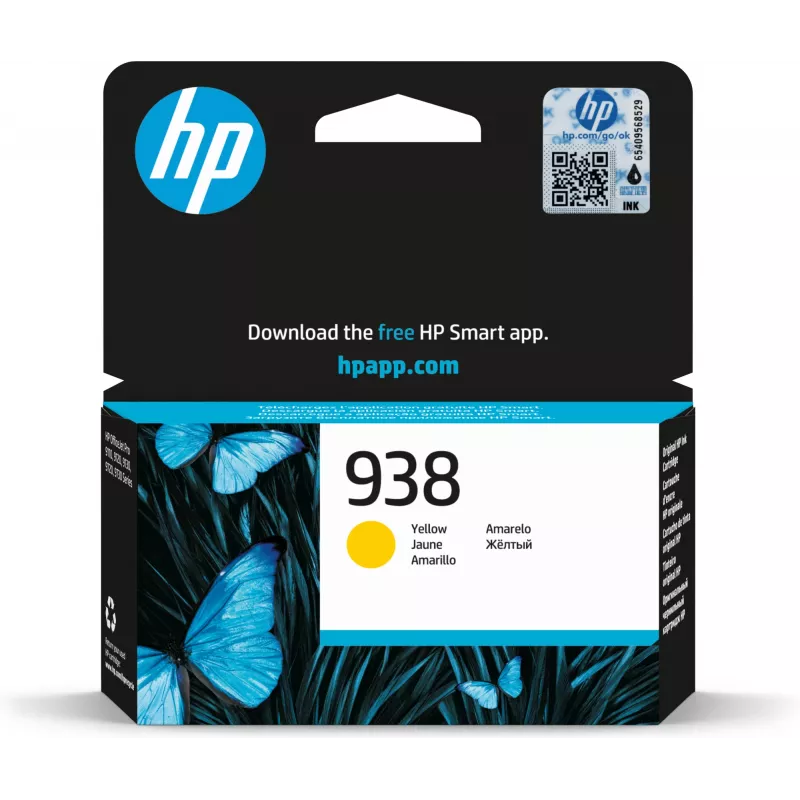 Originali HP 938 geltona kasetė