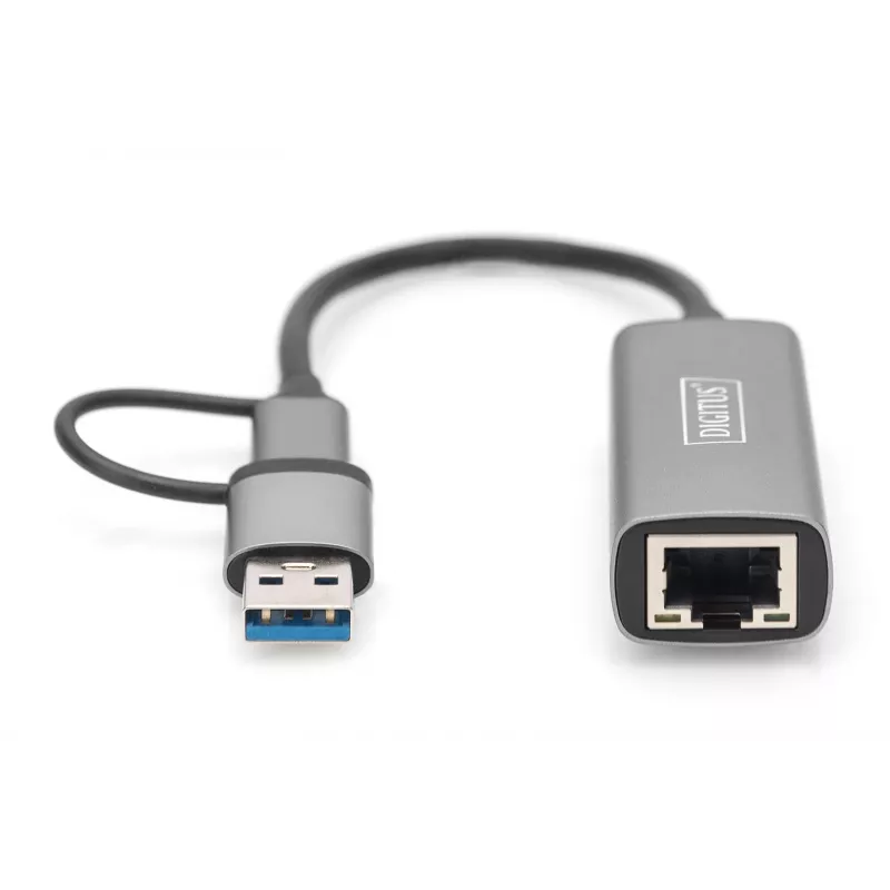 USB Type-C Gigabit Ethernet Adapterius Digitus DN-3028