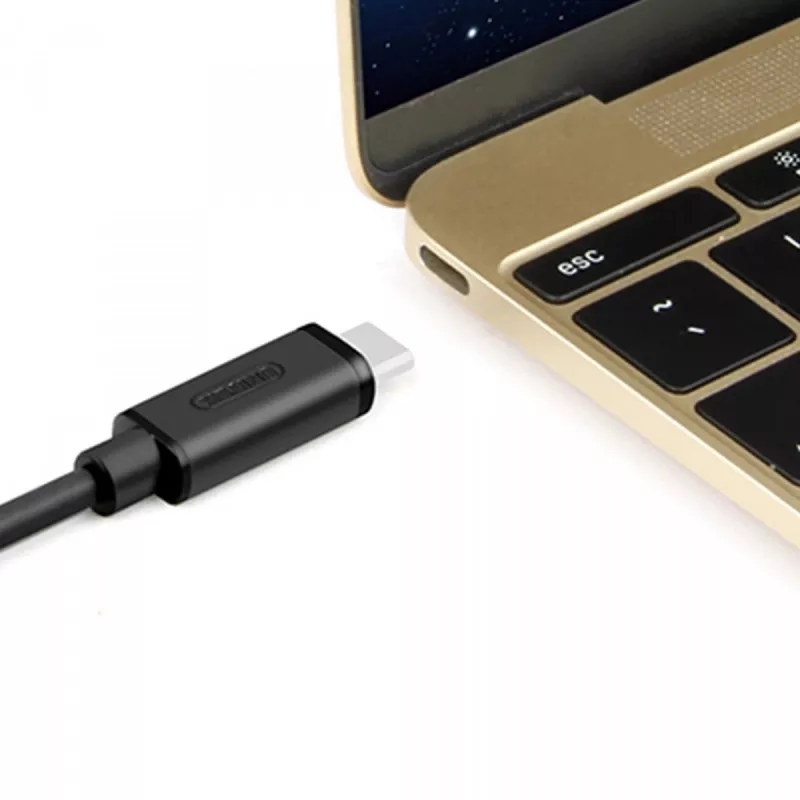 UNITEK Y-C474BK USB kabelis USB 3.2 Gen 1 (3.1 Gen 1) 1 m USB A USB C juodas