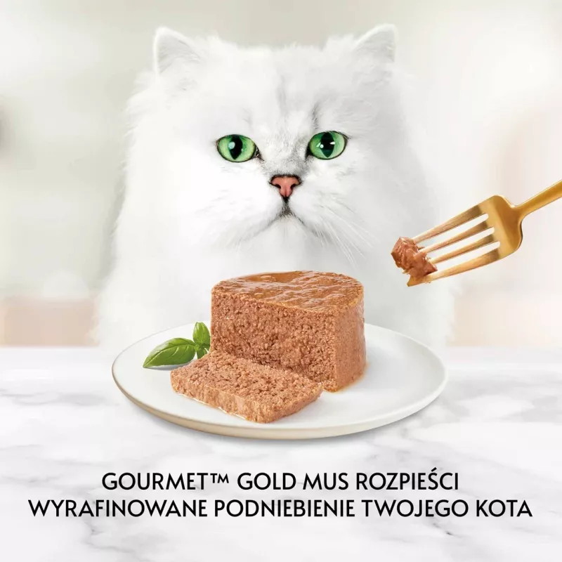 Purina Nestle Gourmet Gold šlapias kačių ėdalas su lašiša ir vištiena, 85 g