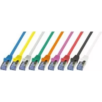 Tinklo laidas LogiLink Cat6a S/FTP RJ-45 5 m geltonas