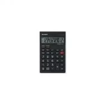 Stalinis skaičiuotuvas Sharp EL125TWH – 12 skaitmenų, dvigubas maitinimas (saulės + baterija)