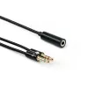 Sbox 35F-2X35M/R 3.5mm lizdas 4 kontaktai - 2 x 3.5mm kištukas 3 kontaktai 0,2m