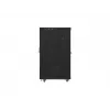 Grindinis serverio spintos korpusas 19 colių 22U 800x1000 stiklinėmis durimis LCD (plokščioje pakuotėje) V2 juodas