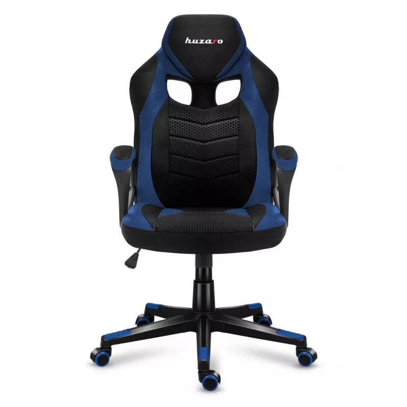 Huzaro FORCE 2.5 BLUE MESH Žaidimų kėdė Tinklinė sėdynė Juoda, Mėlyna