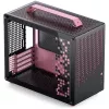 Jonsplus Z20 Black-Pink kompiuterio korpusas – Mini/Micro/Flex-ATX su nešimo rankena