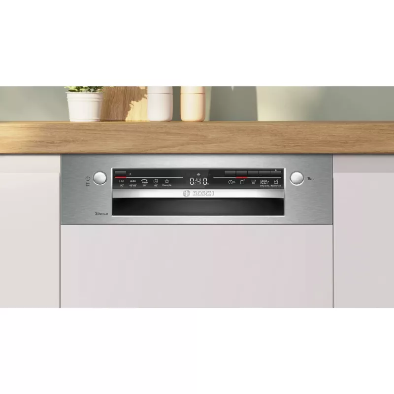 Indaplovė Bosch Serie 2 SPI2HKS42E pusiau įmontuojama siaura 45 cm, 10 komplektų, 5 programos, E klasė